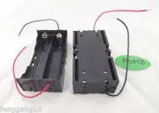 10pcs Hold 2 Li-ion 18650 Battery Holder 3.7V Parallel Case With 2 Wire Leads