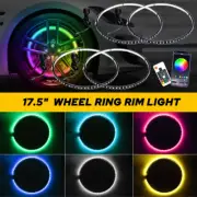 4x 17.5"RGB Color-Changing Bluetooth APP LED Wheel for Ligths car Trucks