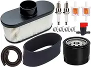 HOODELL FR691V Tune Up Kit for Kawasaki FR651V FR730V FS481V FS541V FS600V FS730V Engine Lawn Mower Tractor, Replace 49065-7007 Oil Filter 11013-7047 Air Filter