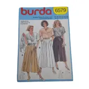 Burda 6579 Culotte/Split Skirt Sewing Pattern UC FF