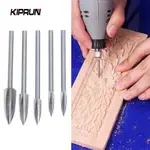 5PCS WOOD ENGRAVING DRILL BIT, STEEL SOLID CARBIDE GRIND