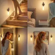 Rechargeable Motion Sensor Wall Light Magnetic LED Night Lamp for Bedroom