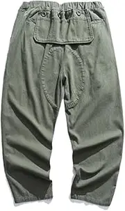[Generic] Men's Spring Large Pockets Straight Casual Pants Outdoor Sports Tooling Cargo Trousers