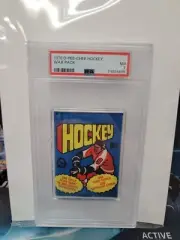1976 O-Pee-Chee Hockey Wax Pack - PSA 7! Sealed & Graded