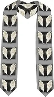 [EdWal] angel feathers print Graduation Stole and Sash Class for Unisex Adult Honor Stole Honor Stole of 2025