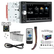 Double DIN Car DVD Player W/8LED Rear Camera For Carplay Android Auto Radio BT (for: Saab)