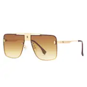 New metal frame sunglasses. European and American retro men's sunglasses. Modern sunglasses.