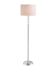 JONATHAN Y Aubrey 59.5in Crystal Metal LED Floor Lamp NoSize NoColor