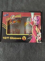 FLASH GORDON MOVIE GLASS SET 16oz COLLECTIBLE NIB