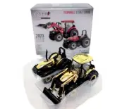 1/64 Case IH Farmall 115A With Cab & Loader & Farmall 105A Open Station Tractor