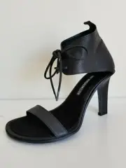 ANN DEMEULEMEESTER Ankle Strap Tie Black SANDALS HEELS EU 36 I LOVE SHOES