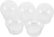 ABOOFAN 15pcs Clear Snow Globe DIY Supplies with Screw Cap Lightweight Water Globes for Craft Projects High Transparency for Decorative Fun Easy to Clean and Store