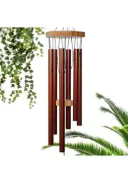 UpBlend Wailua 29" Copper-Red Wind Chimes for Outside - Decorations for Home ...