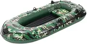 2/3/4 Person Inflatable Boat Set with Paddles Air Pump PVC Kayak Camouflage Canoe Boat Set for Drifting Fishing Rafting Water Sports
