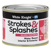 White Knight 100ml Fuchsia Strokes And Splashes Paint