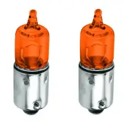 2X BULB 12V 10W BA9S ORANGE CAR ANGEL EYES HALOGEN CLEAR LIGHT BAYONET LAMP MINI