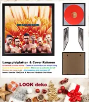 2-Record Frame-Vinyl Cover-LP Frame-Acrylic Art Glass-Interior Format-32cm