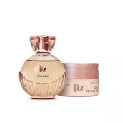 NIB Brazil Perfume Liz Deodorant Cologne + Body Moisturizing Cream - O Boticario
