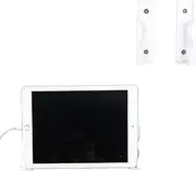 Tablet Wall Mount - Universal Acrylic Wall Mount for Smartphones, Tablets, E-Readers - Home & Office Fixed by Screw (White)