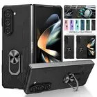 For Samsung Galaxy Z Fold 6 Fold 5/4/3 Ring Stand Shockproof Bumper Case Rugged