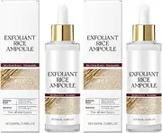 Gentle Exfoliating Ampoule – Black and White Rice Exfoliant, Rice Ampoule Duo Exfoliating Peeling Solution, Rice Exfoliator for Face (White*2pcs)