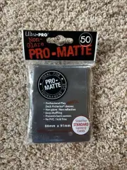 Ultra Pro 50ct Pro-Matte Black Standard Deck Protectors