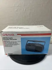 CRAIG Radio Portable Am/Fm Radio and Cassette Recorder/Player New In Box