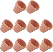 YUANstore 10Pcs 5.5x5cm Small Mini Terracotta Pot Clay Ceramic Pottery Planter Flower Pots Succulent Nursery Pots Great for Plants