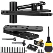 Hidden Pivot Hinge for Secret Door & Murphy Bookcase,570Lbs Load-Bearing,360°...