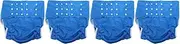 FOMIYES 4 Pcs Adult Cloth Diapers Men Diapers Comfortable Adult Diaper Mens Nappies Washable Nappy Adult Water-adsorbing Diaper Reusable Adult Diapers Reusable Diaper Pant Pul， Blue