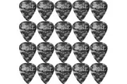 20 x Jim Dunlop Genuine Celluloid Black Pearloid Medium Gauge Guitar Picks *NEW*