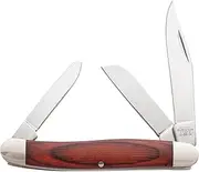 Bear & Son - Manual - 2.375" - Clip Point, Pen, Sheepfoot - 440 Stainless Steel - Rosewood - Nickel-Silver Bolsters - 218R