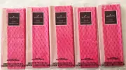 5 Lot Tissue Paper Printed Dark PINK CIRCLES and Light Pink Plain Sheets