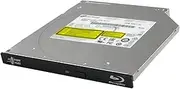 Hitachi-LG BU40N Internal UHD Blu-Ray/DVD Drive/Burner, Slim 9.5 mm Rewriter for Laptop, Desktop PC, Windows 10 Compatible, Ultra HD 4K Playback, M-Disc Support (Bare Drive)