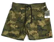 DC DPM Tars 18 Camo Green & Black Stretch Boardshorts Men's NWT