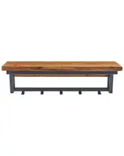 Alaterre Claremont 40in Rustic Wood Coat Hook with Shelf