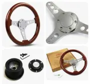 SAAS Chrysler Valiant VC/VE Sports Wood Grain 14 “ 350mm Steering Wheel SW506CR