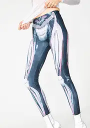 [Badinka] Magenta Mechanical Leggings