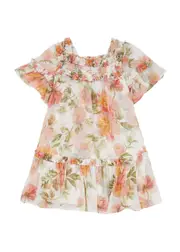 Needle & Thread Kids Peony Primrose Printed Chiffon Dress (3-10 Years) - White - 05YR (5 Years) 05YR (5 years)