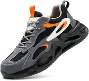 [SANGIN] Mesh Labor Protection Shoes, Safety Work Shoes, Wear-Resistant Protective Shoes, Light and Soft, Breathable Upper, Comfortable for Feet