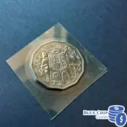 2005 UNC SPECIMEN 50c COAT OF ARMS COIN