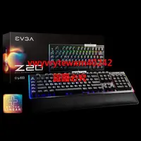 在飛比找露天拍賣優惠-EVGA Z15機械遊戲鍵盤RGB背光 銀軸Z20光軸機械鍵