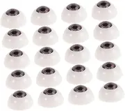 Homoyoyo 10 Pair Realistic Round Plastic Eyes for Dolls Animal Figures Stuffed DIY Crafting Kit with Vivid Detailing for Enhanced Lifelike Appearance