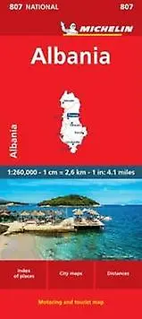 Albania Michelin National Map 807 by Michelin Paperback Book