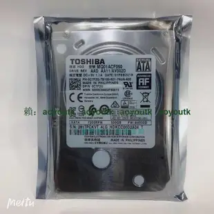 全新 東芝500G筆電機械硬碟7.2K 7MM 2.5寸SATA3垂直MQ01ACF050#記憶體#硬碟