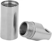 Titanium Alloy Portable Medicine Bottle Case Holder Emergency Pill Storage