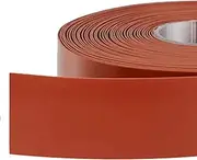 Red Heat Resistant Silicone Rubber Strips Sheet Flexible High Temp 60A, No Adhesive, for Gaskets, Seals, Pads, Bumpers (1" x3.3'x1/8")