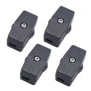 4Pcs Inline Rotary Cord Switch 3A120V ON/Off Thumbwheel Actuator Switch for