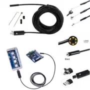 Car 8mm Android Endoscope Borescope 2-in-1 USB Inspection Waterproof 6LED Camera