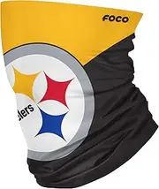 FOCO Unisex NFL Team Logo Neck Gaiter Multiuse Scarf (Pack of 1)